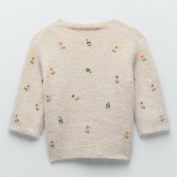 ZARA BEADED EMBROIDERED CARDIGAN - Picture 3 of 4